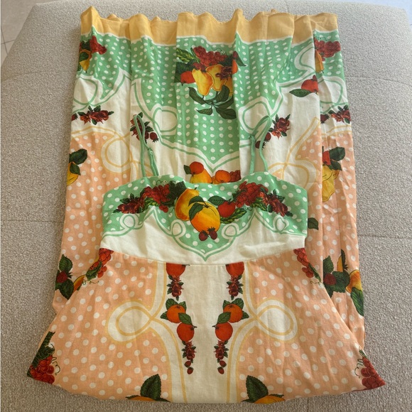 Caroline Constas Fruit Print Maxi Dress NWT | Summer Polka Dot Sundress- SIZE S - Picture 2 of 4